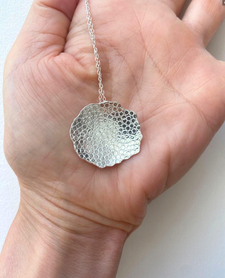 Dam Silver Necklace  By Thea Wates.