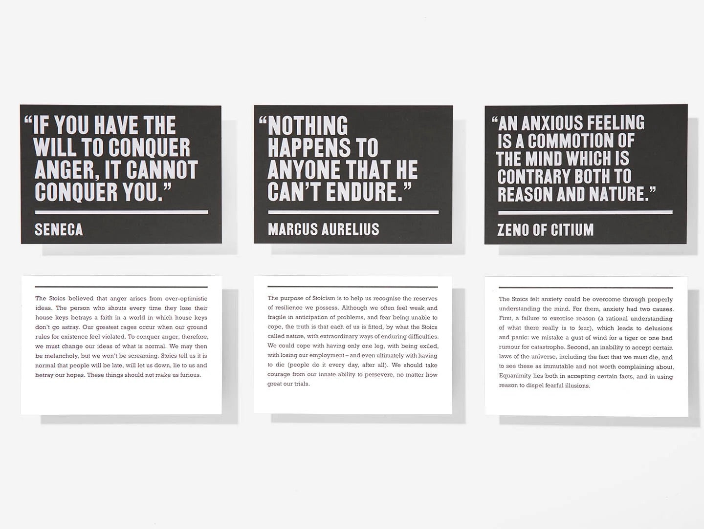 Stoicism Cards By SCHOOL OF LIFE