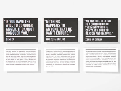 Stoicism Cards By SCHOOL OF LIFE