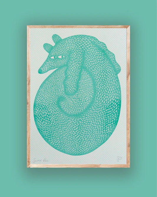 Sausage Roll A3 Riso Print by Strangford