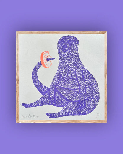Hole Food Diet Riso Print by Strangford