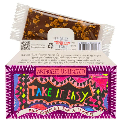 Joy Sized: Take It Easy, Milk Chocolate Rum & Biscotti by ARTHOUSE