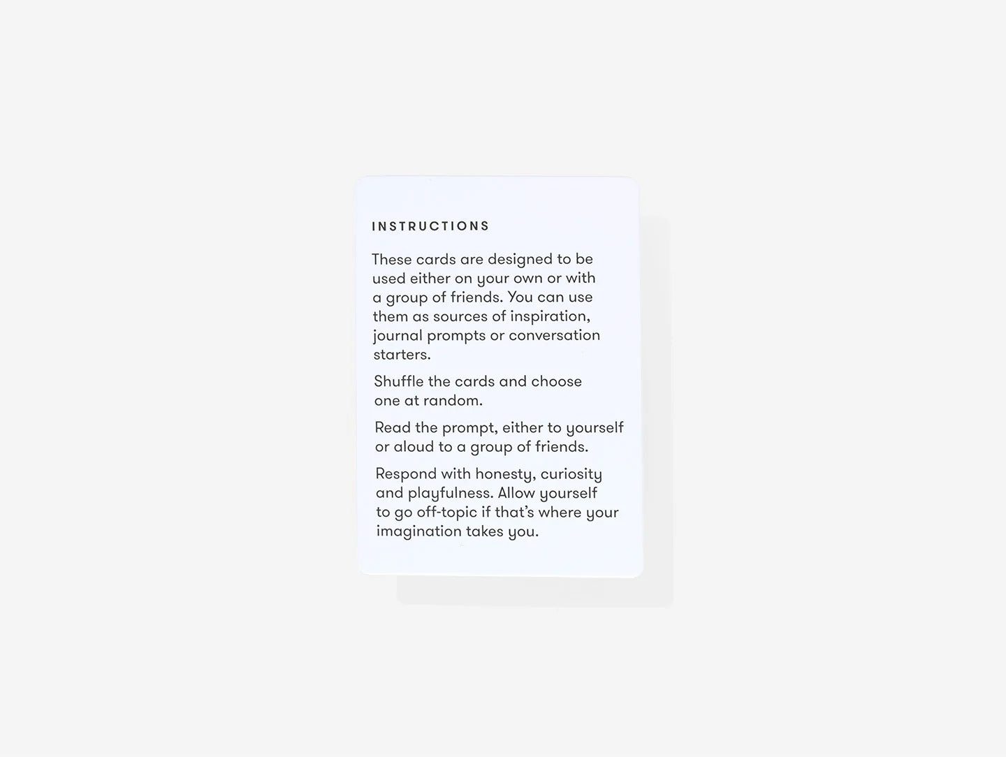Creative Thinking Cards By School Of Life