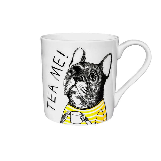 Tea Me French Bulldog Mug by Jimbobart