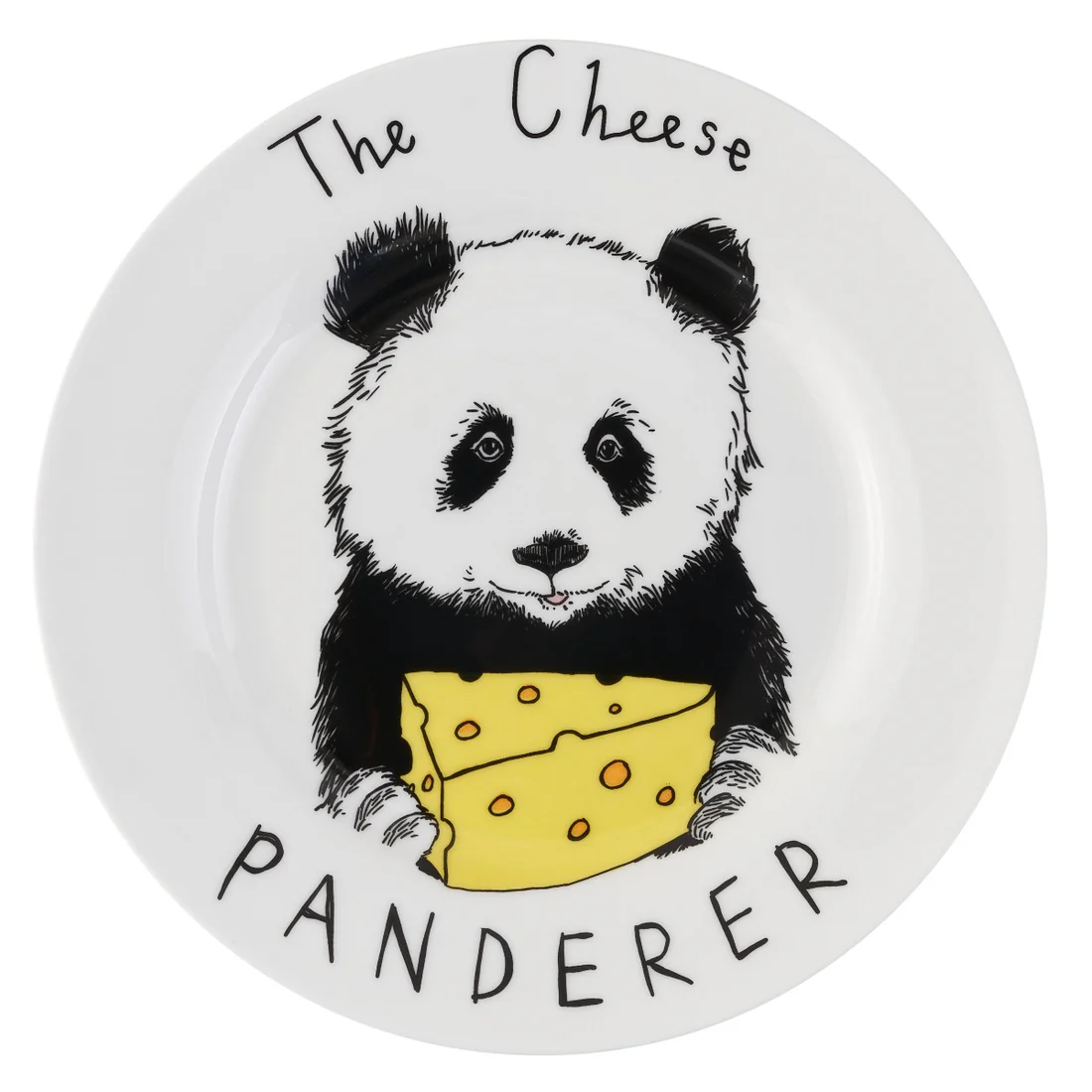 'The Cheese Panderer' Side Plate by Jimbobart