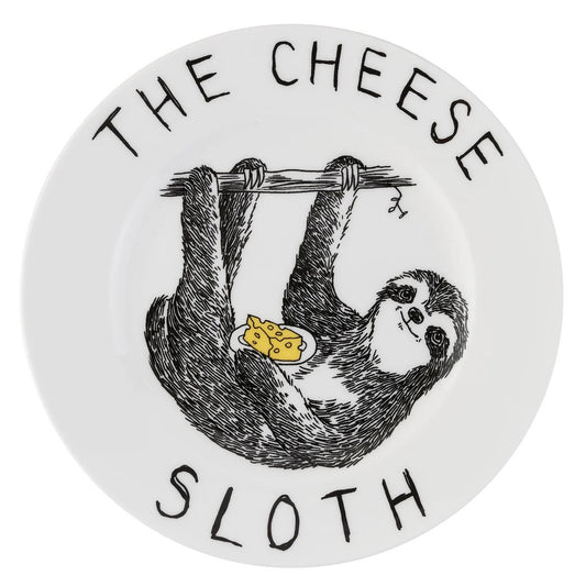 'The Cheese Sloth' Side Plate by Jimbobart