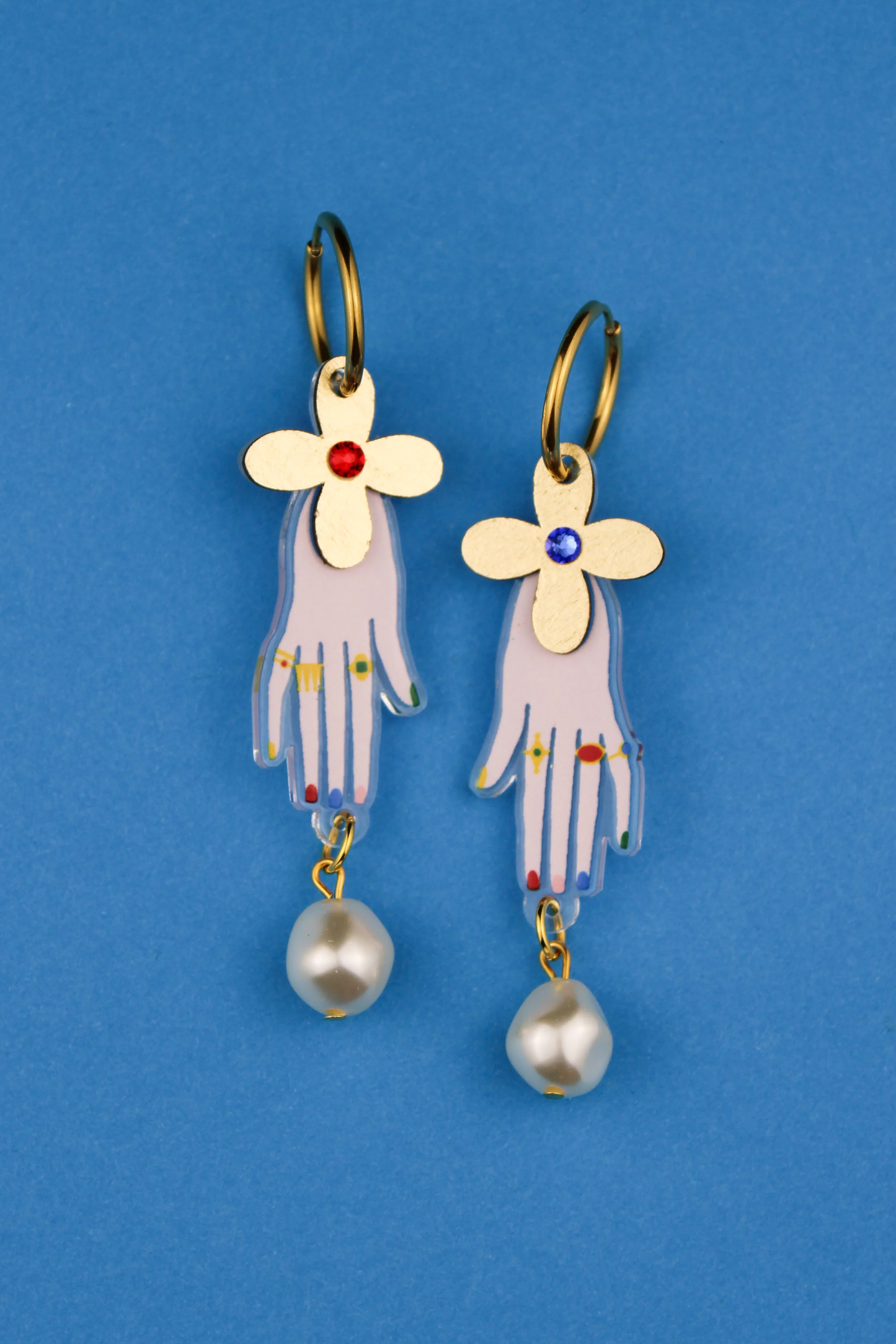 Tudor Hand Earrings by Misfit Makes