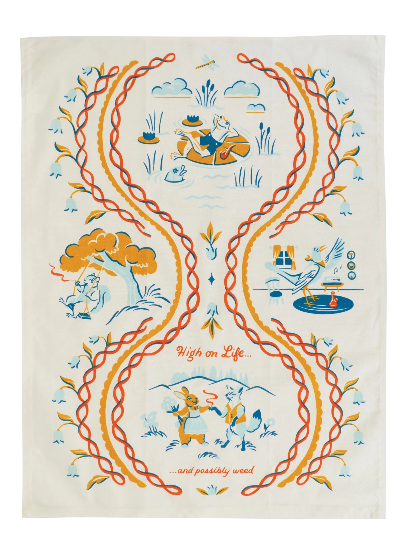 High On Life  Dish Towel by Incognito