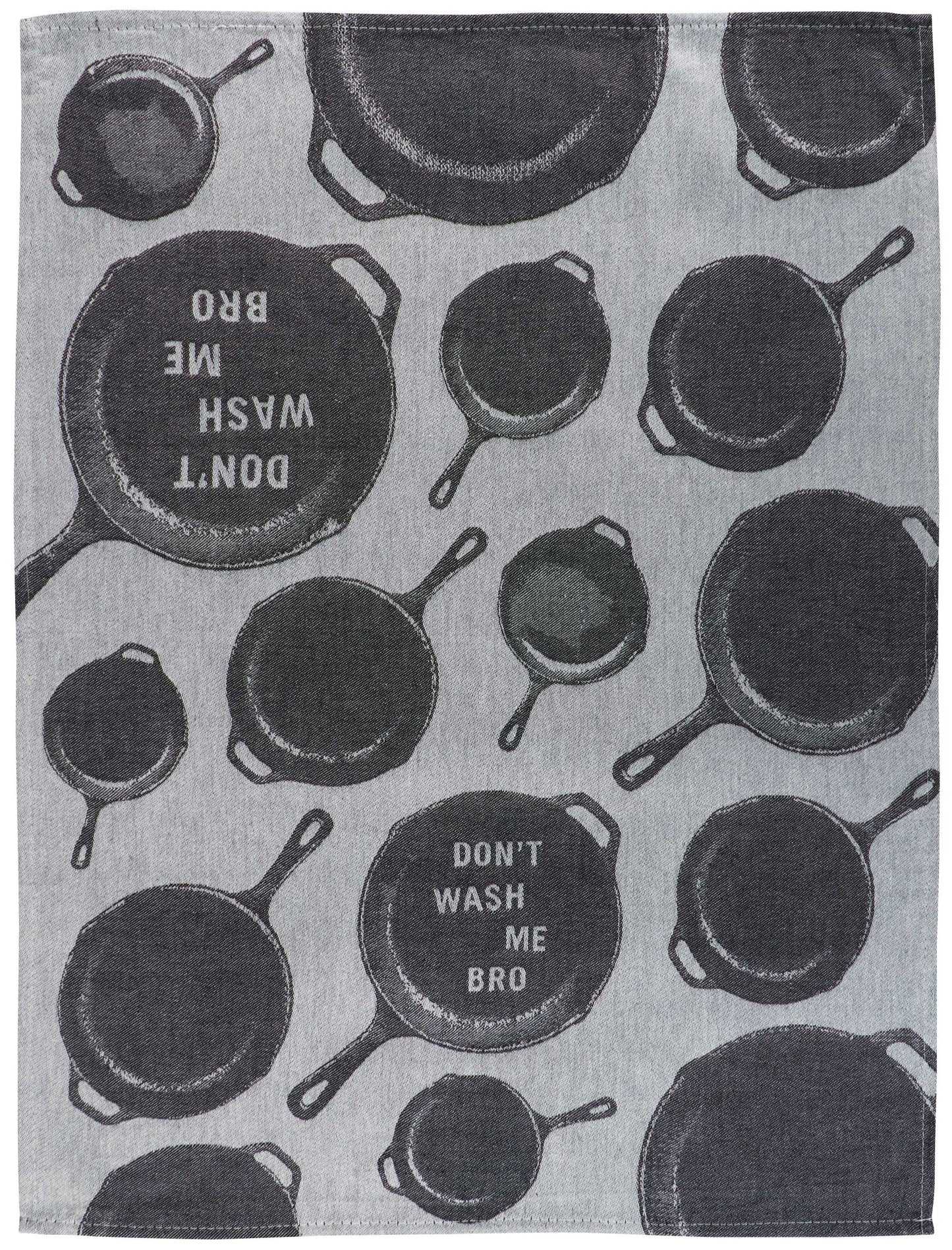 Don't Wash Me Bro Dish Tea Towel by Incognito