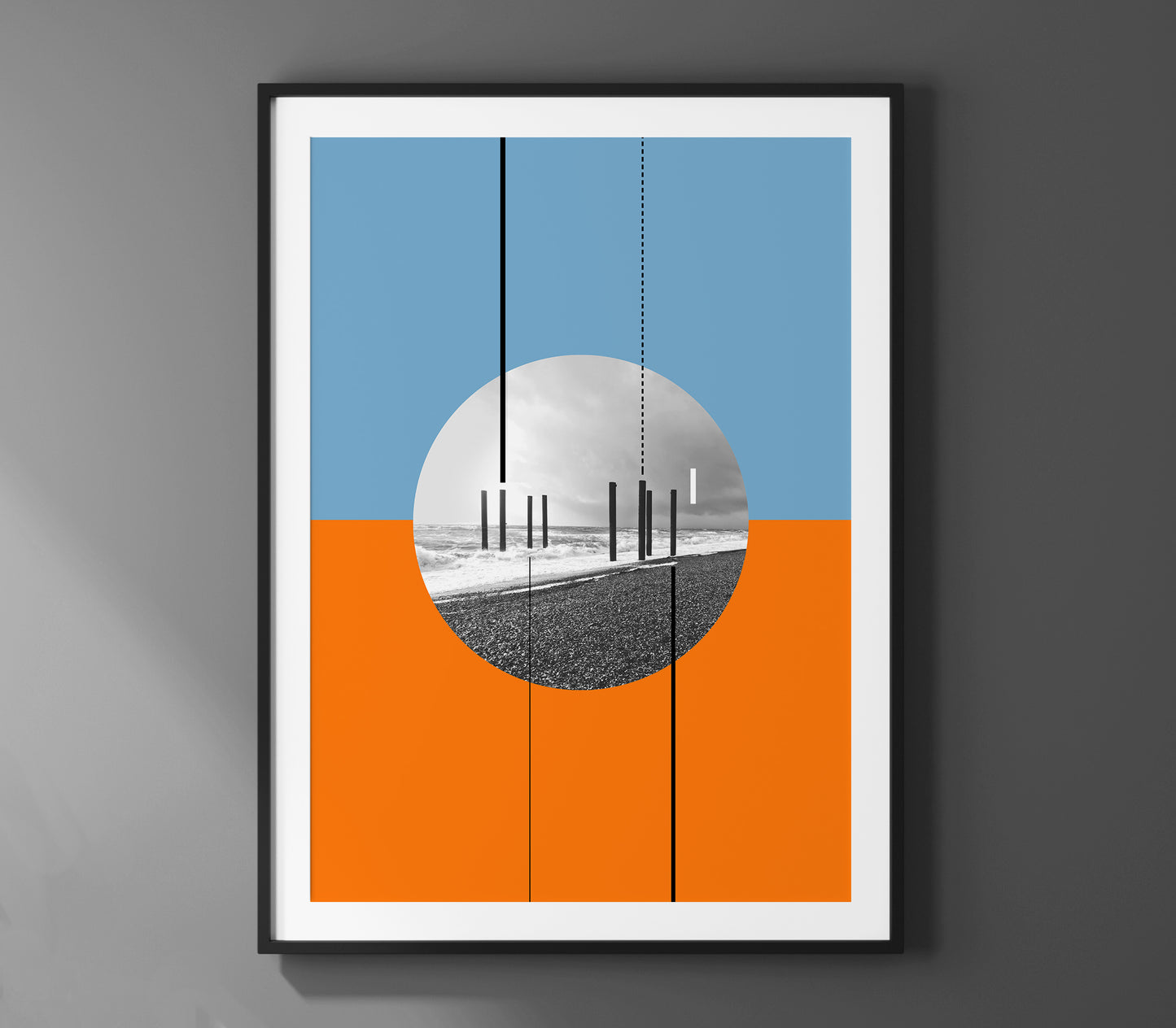 West Pier, Wall Art Print by Basz Design