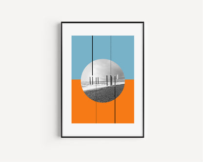 West Pier, Wall Art Print by Basz Design