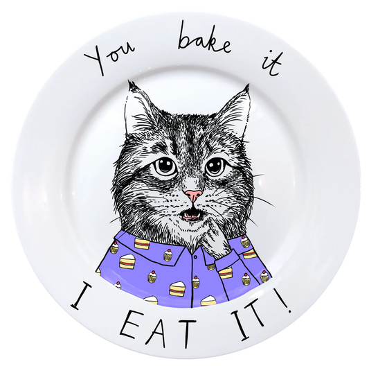 'You Bake It, I Eat It!' Side Plate by Jimbobart