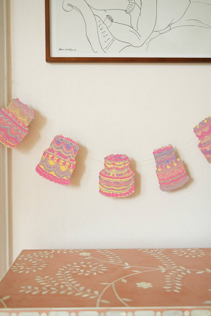 Celebration / Birthday CAKES Sewn Garland By East End Press