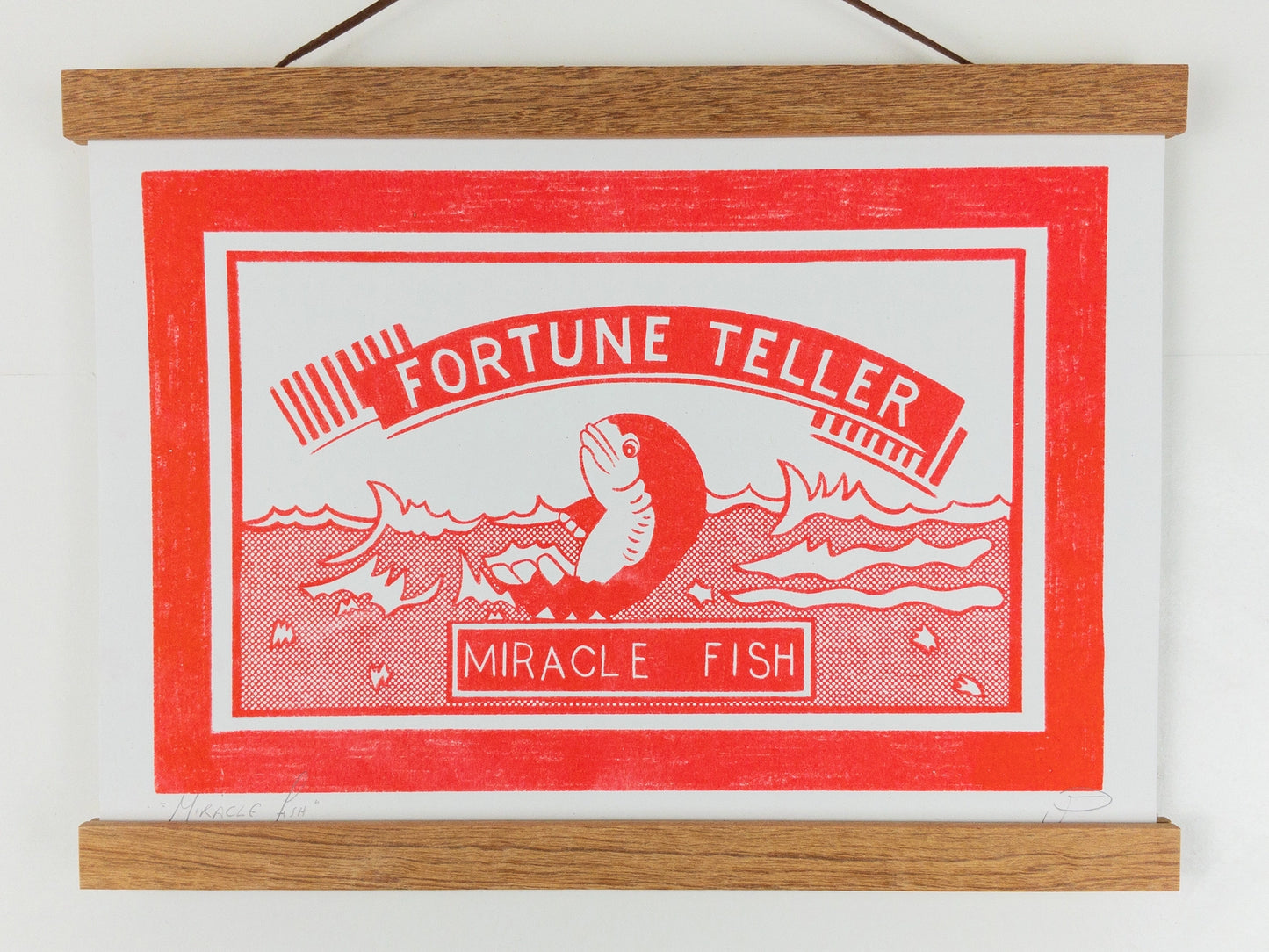 Miracle Fish - Nostalgic Riso Print by Strangford