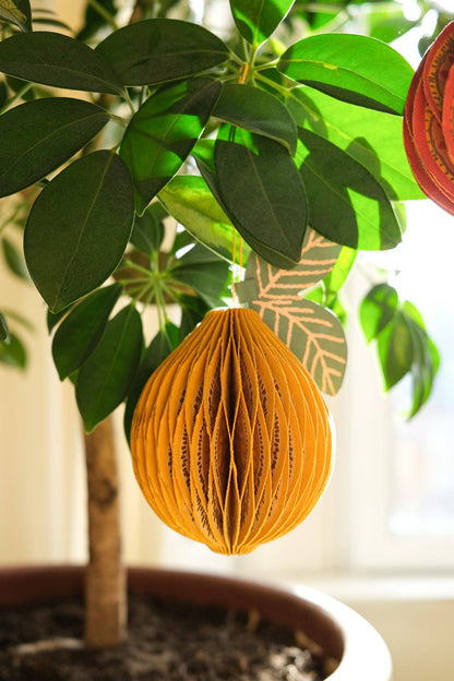 Lemon Honeycomb Ornament By East End Press
