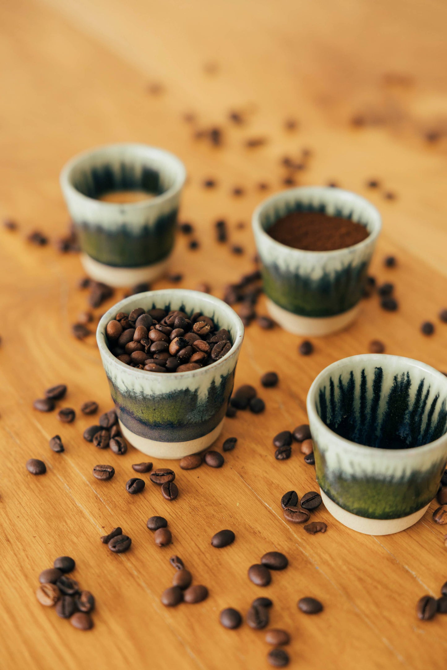 Green Espresso cup Azeitona By Grain By Grain