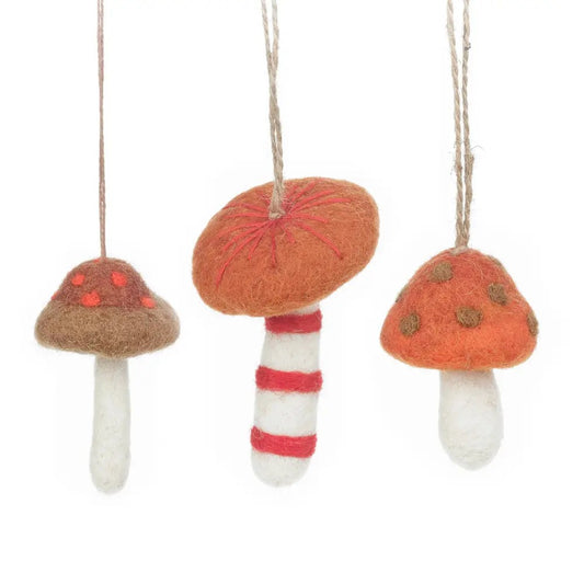 Wild Foraged Mushrooms Decoration by Felt So Good