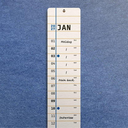 Slim Monthly 2027 Wall Calendar By Mat Cuk Design