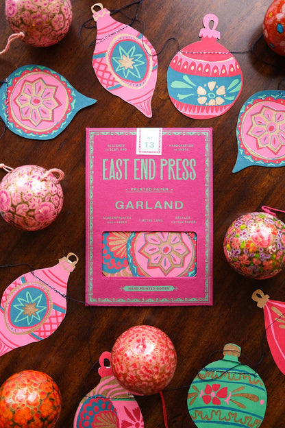 Baubles Sewn Garland By East End Press