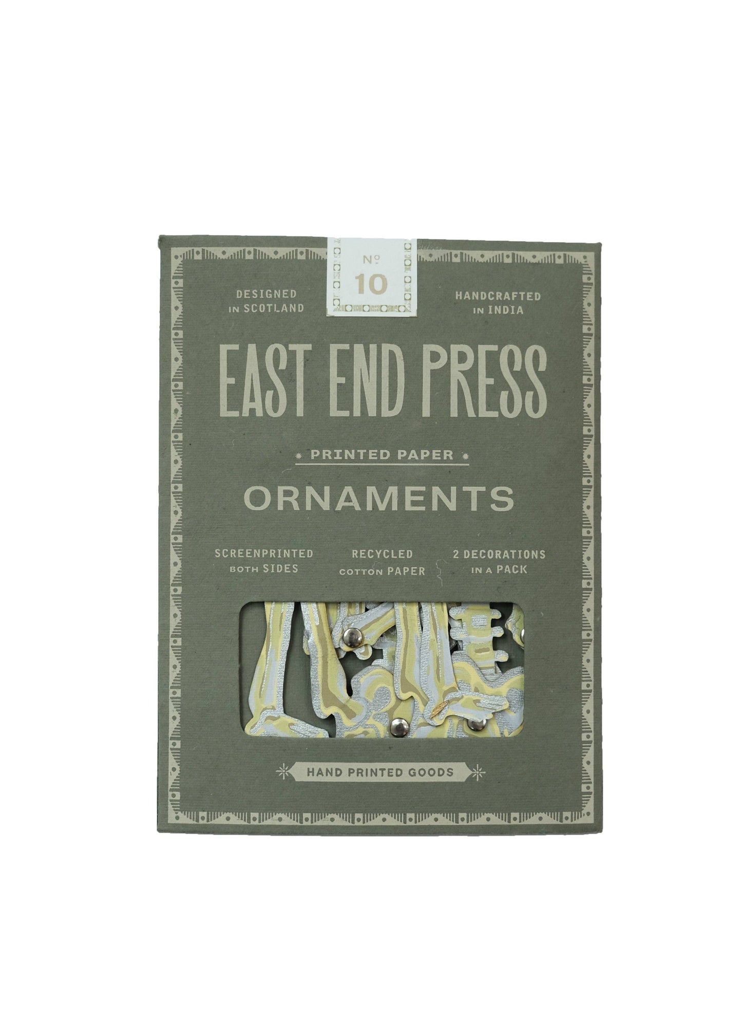 Dancing Skeletons Paper Ornaments By East End Press