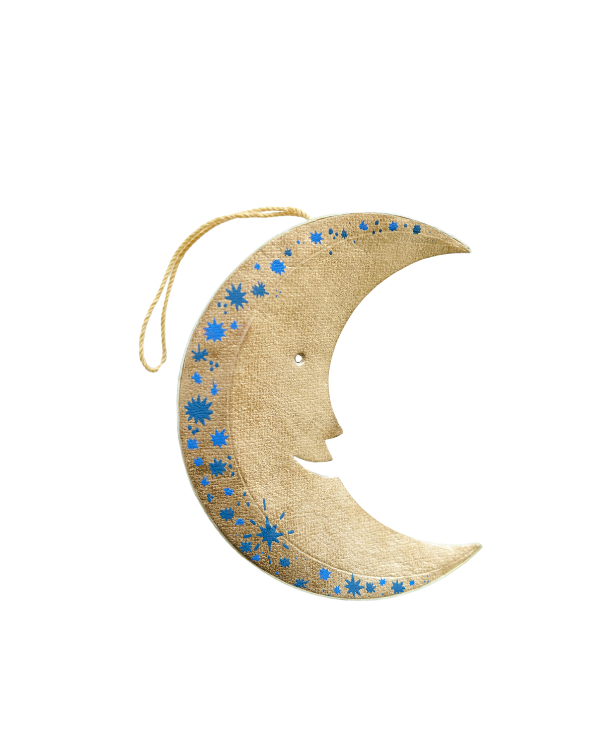 Shimmering Man on the Moon Board Decoration By East End Press