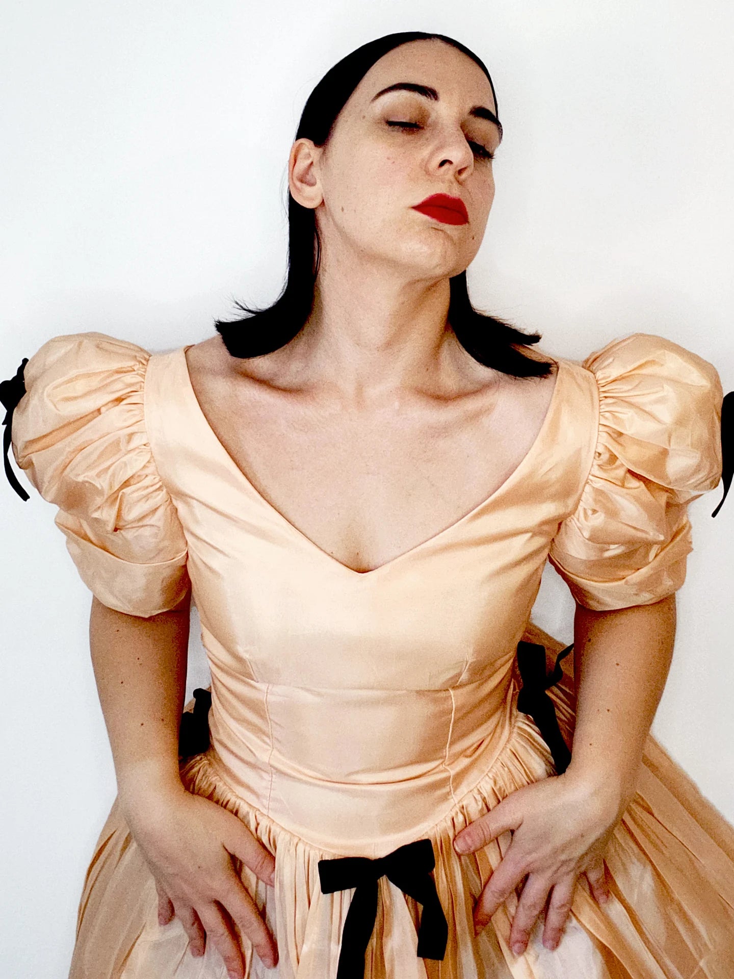 Pretty In Peach Prom Dress by Odd Janko