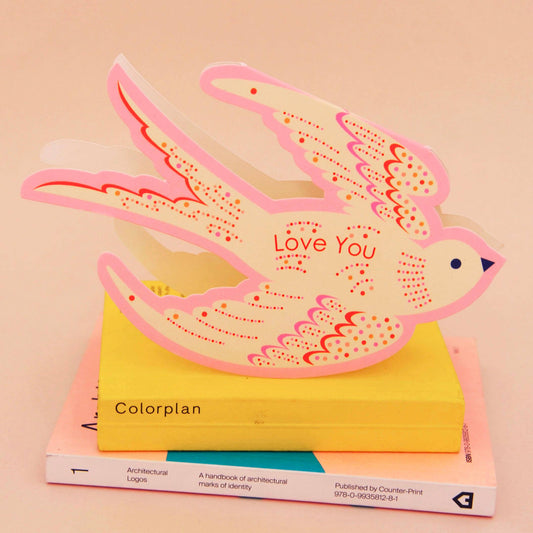 Love You Die Cut Valentine’s Card