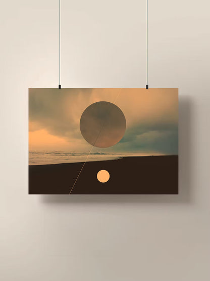 Black sand beach / Photography and graphic wall art print by Basz