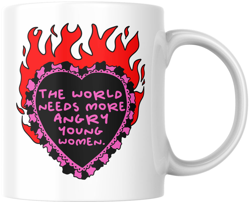 The World Needs More Angry Young Women Mug by Daze Made
