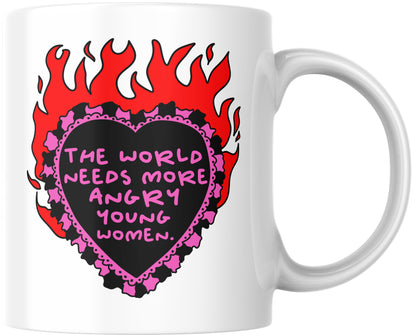 The World Needs More Angry Young Women Mug by Daze Made