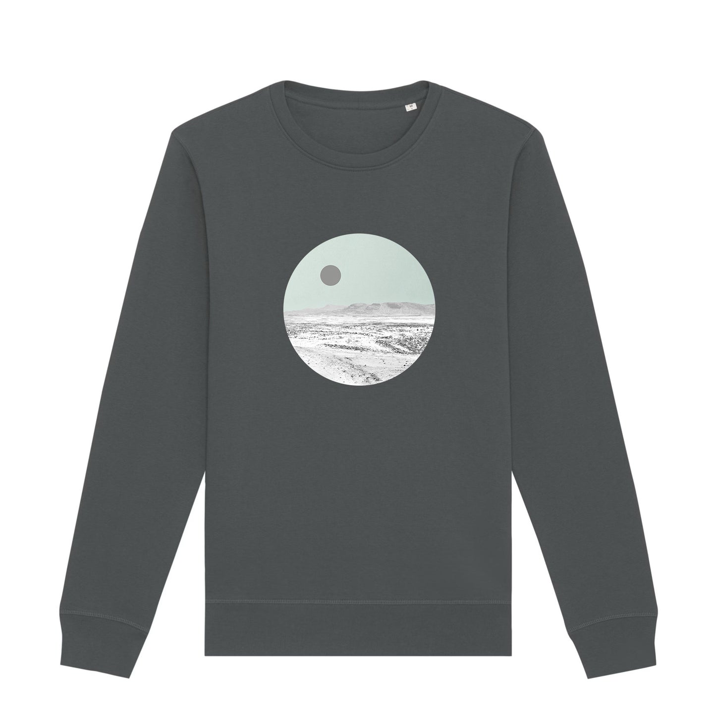 Glacier Organic Sweatshirt With Geometric Art Design By Basz Design
