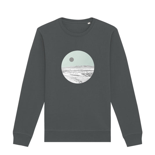 Glacier Organic Sweatshirt With Geometric Art Design By Basz Design