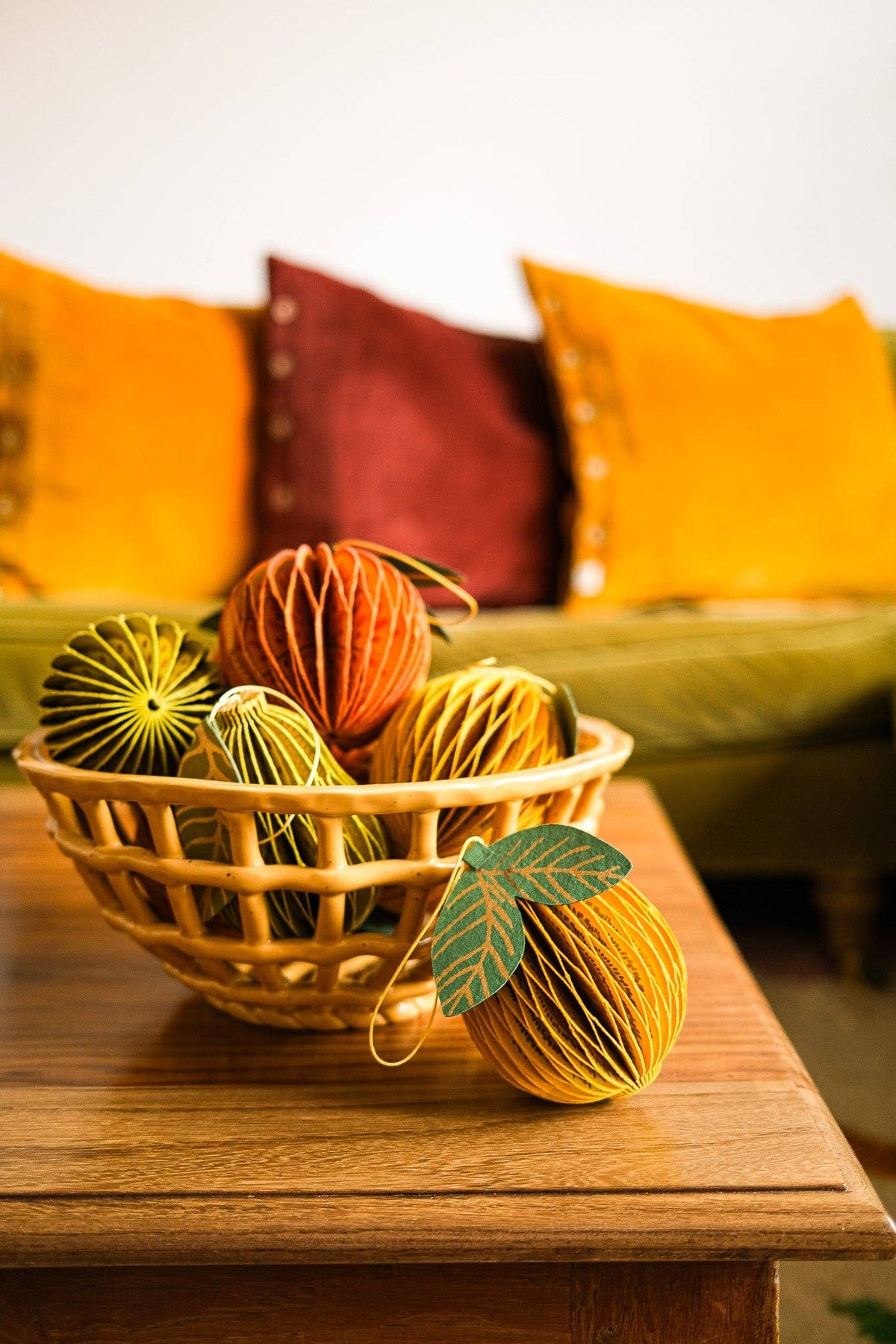 Lemon Honeycomb Ornament By East End Press