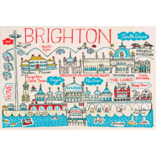 Brighton South Downs Wood Postcard Uk by THE WOODEN POSTCARD COMPANY