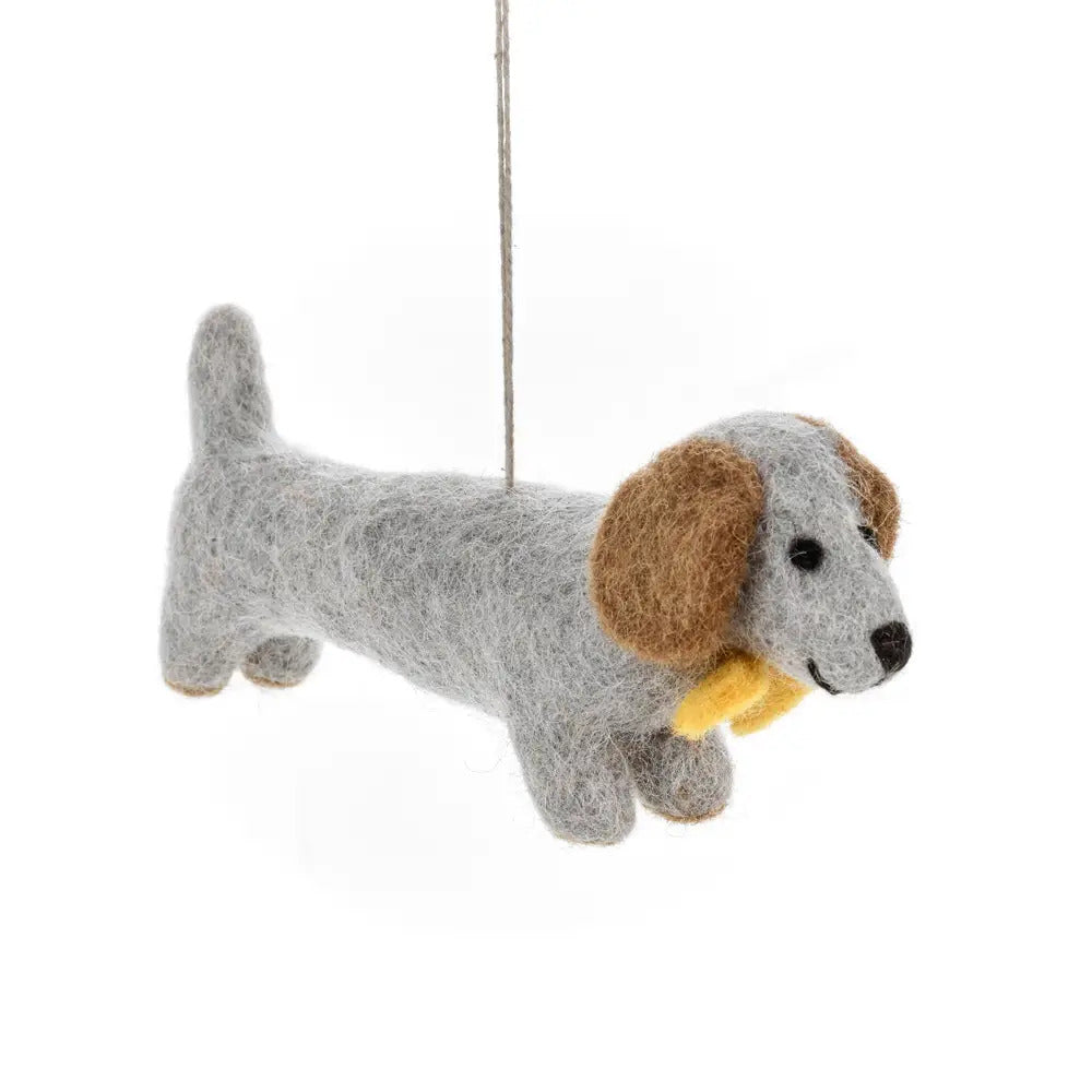 Dachshund Hanging Decoration by Felt So Good