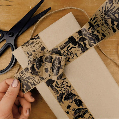 Mushroom Print Eco Paper Sticky Tape by Also the Bison