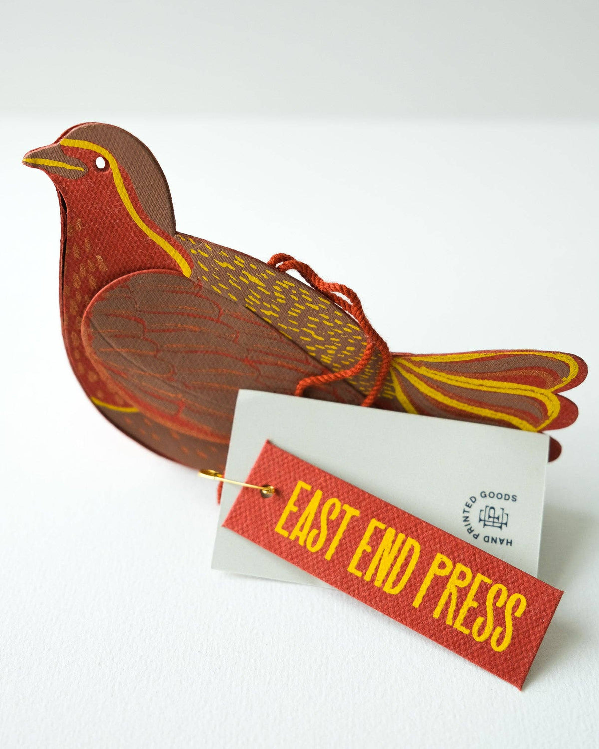 Robin Screen-Printed Board Decoration By East End Press
