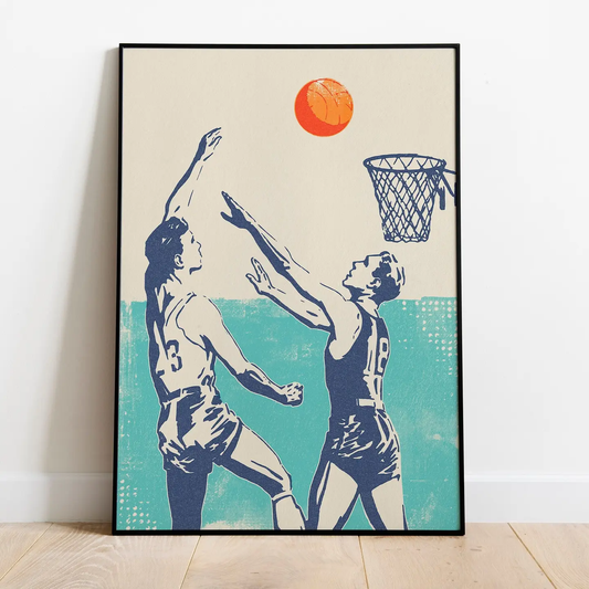 Basketball Wall Art Print by INK & SONS