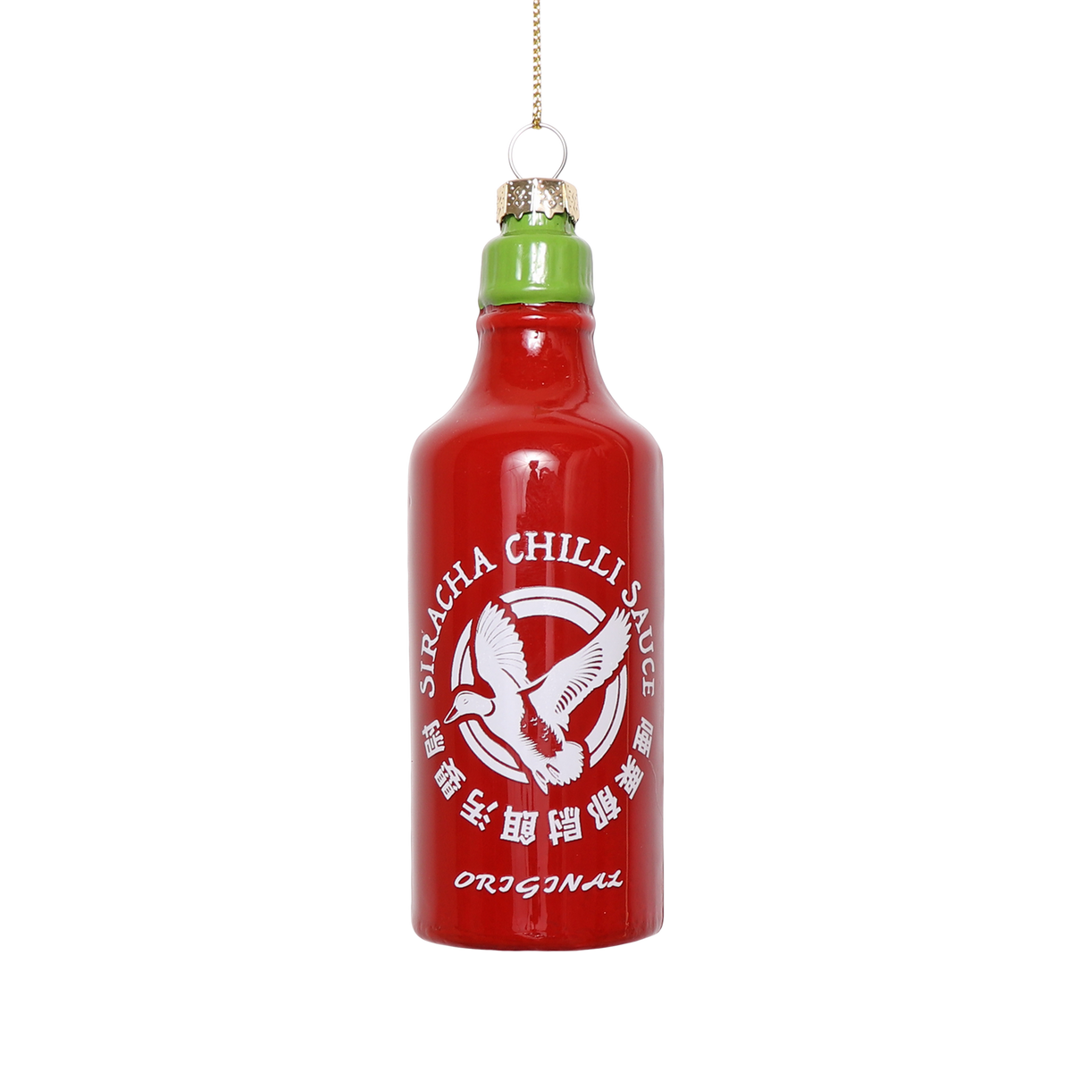 Siracha Bottle Glass Decoration By studio Thie