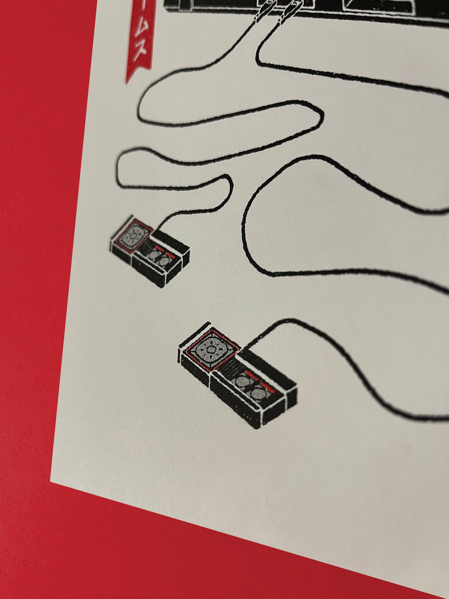 Sega Master System Risograph Print By Mockup Goods