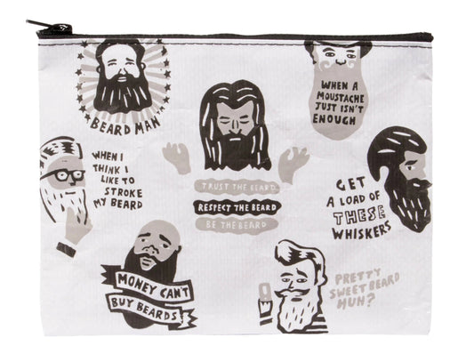 Beards Pouches Zipper Pouch by Blue Q