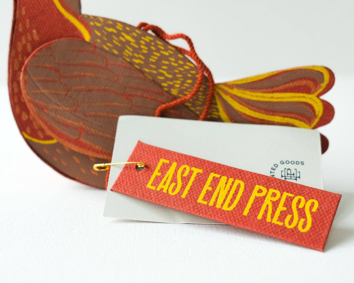 Robin Screen-Printed Board Decoration By East End Press