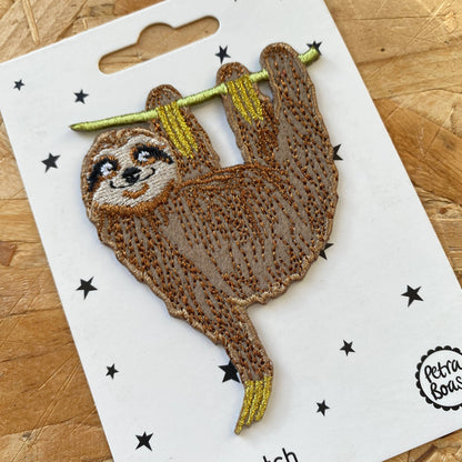 Sloth Iron-On Embroidered Patch
