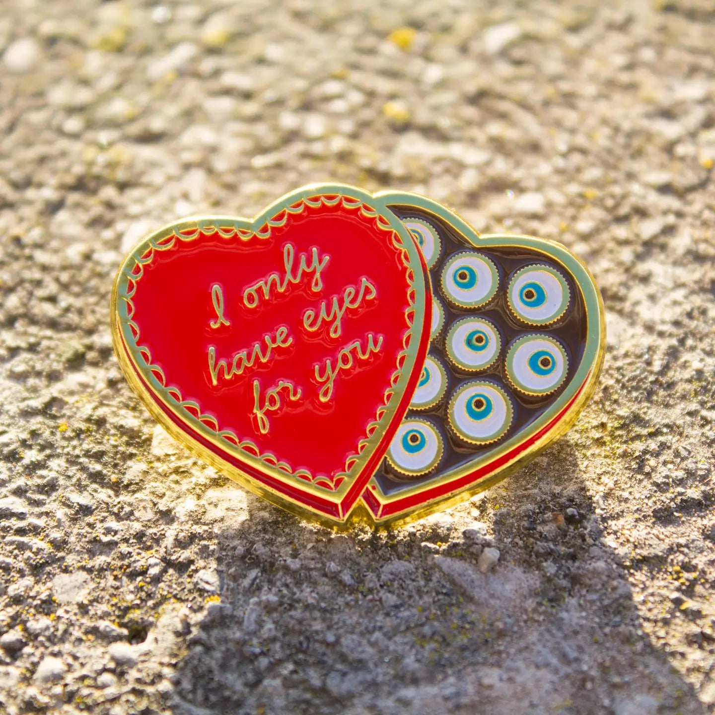 I Only Have Eyes For You Enamel Pin by Mink