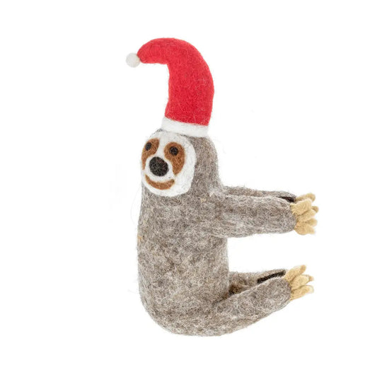 Christmas Sloth Tree Topper Decoration by Felt So Good