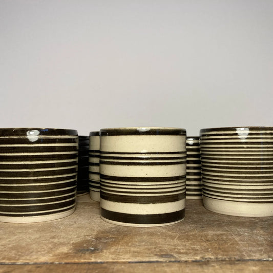 Black and White coffee Cup by Sarah Daly Ceramics
