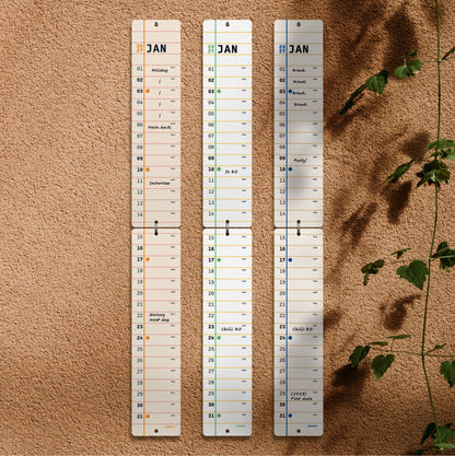 Slim Monthly 2027 Wall Calendar By Mat Cuk Design