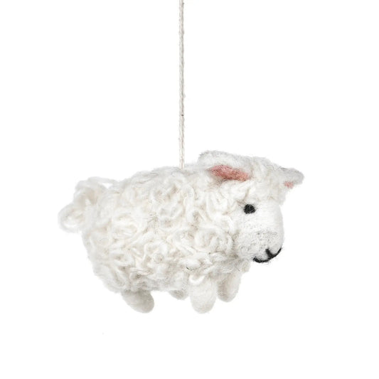 Barbara the Sheep Hanging Decoration By Felt So Good