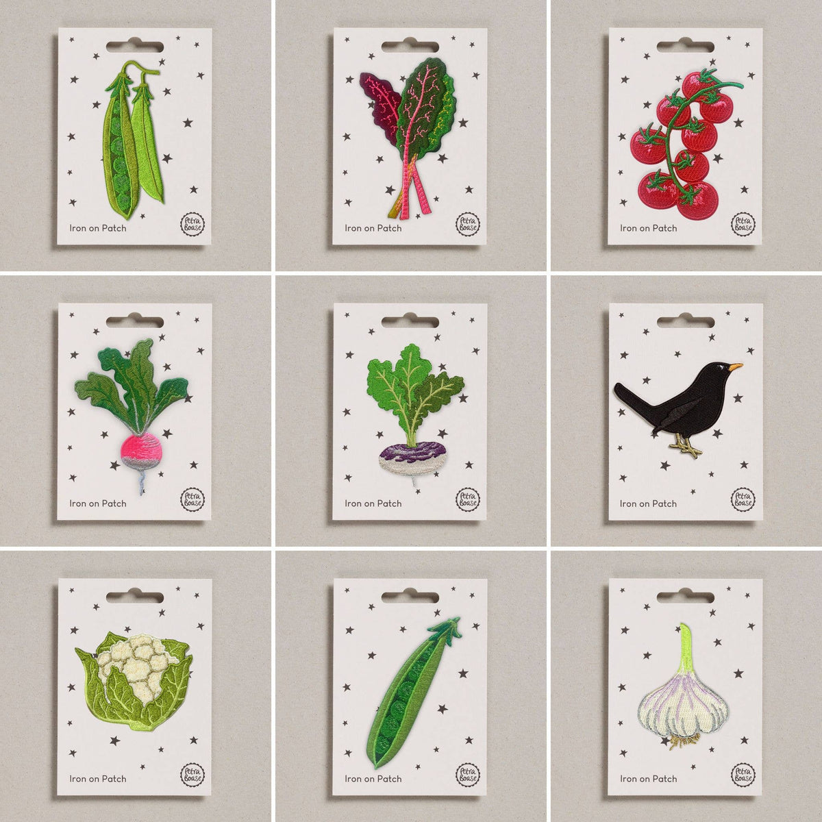 Radish | Vegetable Iron-On Embroidered Patch