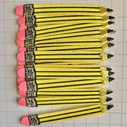 Pencil Iron-On Embroidered Patch